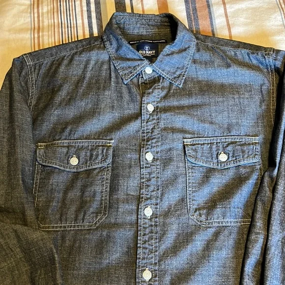 Old Navy Shirts Old Navy Chambray Work Shirt Poshmark